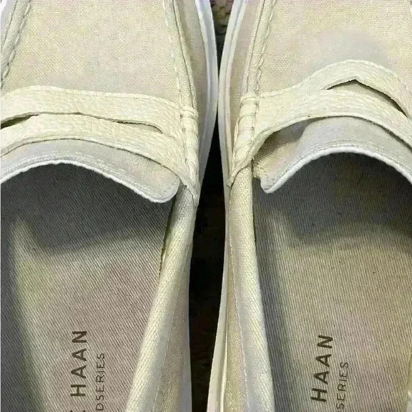 cole haan New grand Canvas Loafer shoe 6B boat - Picture 3 of 3